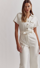 Load image into Gallery viewer, Catharine | Ivory Denim Jumpsuit
