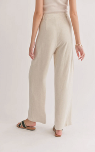 Luna Pleated Trousers | Oatmeal