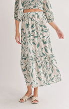 Load image into Gallery viewer, Moon and Back Tiered Maxi Skirt | Green Multi
