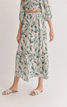 Load image into Gallery viewer, Moon and Back Tiered Maxi Skirt | Green Multi
