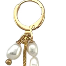 Load image into Gallery viewer, Strand Fresh Water Pearl Huggie Earrings | Long Pearl
