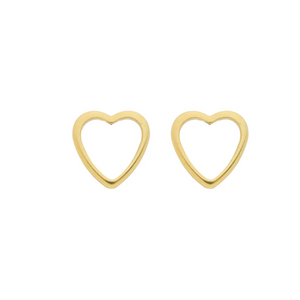 Heart shape Stud Earrings | Sai Brazil