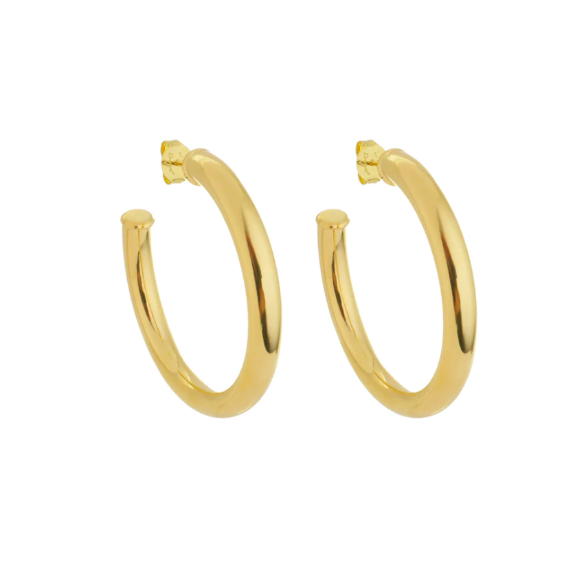 Chunky Gold Hoop | Shiny Finish| Sai Brazil