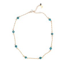 Load image into Gallery viewer, Necklace: Evil Eye with Chain Link
