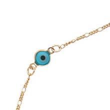 Load image into Gallery viewer, Necklace: Evil Eye with Chain Link
