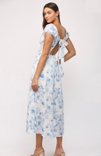 Load image into Gallery viewer, Sofie | Floral Tie Back Cotton Gauze Dress
