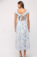 Load image into Gallery viewer, Sofie | Floral Tie Back Cotton Gauze Dress
