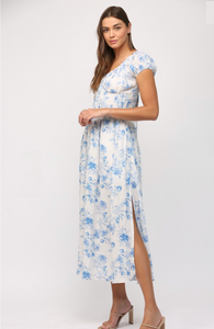 Sofie | Floral Tie Back Cotton Gauze Dress