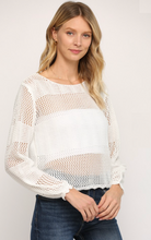 Load image into Gallery viewer, Ally | White Knitted Scoop Neck
