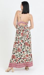 Cream Floral Maxi