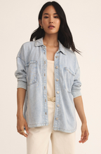 Load image into Gallery viewer, All Day Knit Denim Jacket
