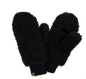 Gloves | Convertible Mittens Black