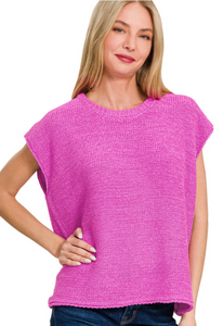 Mauve | Oversized Sweater Top