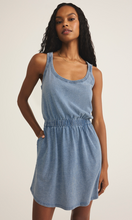 Load image into Gallery viewer, Keegan Knit Denim Mini Dress | Indigo
