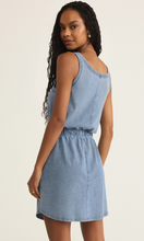 Load image into Gallery viewer, Keegan Knit Denim Mini Dress | Indigo
