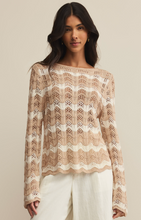 Load image into Gallery viewer, Azura Crochet Sweater | Panna Cotta
