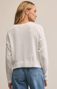 Sienna STAR Sweater | White