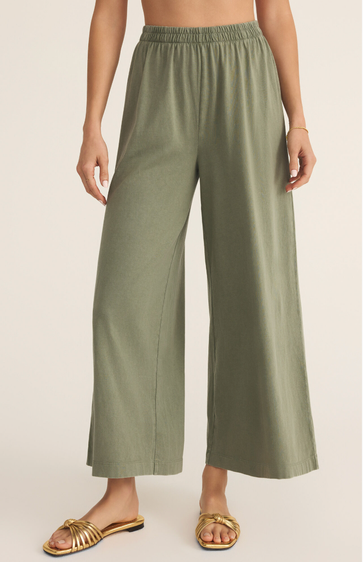 Scout Jersey Flare Pant | Avocado
