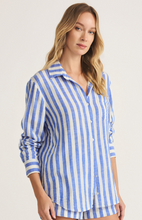 Load image into Gallery viewer, Saturday Striped Shirt | Blue
