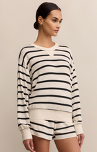 Load image into Gallery viewer, Stand Out Striped Sweatshirt | Crystal White
