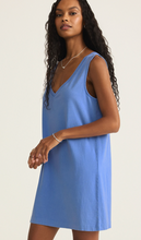 Load image into Gallery viewer, Sloane V-Neck Mini Dress | Bay Blue
