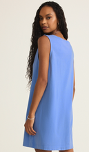 Load image into Gallery viewer, Sloane V-Neck Mini Dress | Bay Blue
