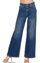Load image into Gallery viewer, Meghan Wide Leg Dark Wash
