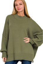 Load image into Gallery viewer, Sandy | Olive Oversized Sweater
