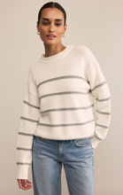 Load image into Gallery viewer, Boyfriend Stripe Sweater | White
