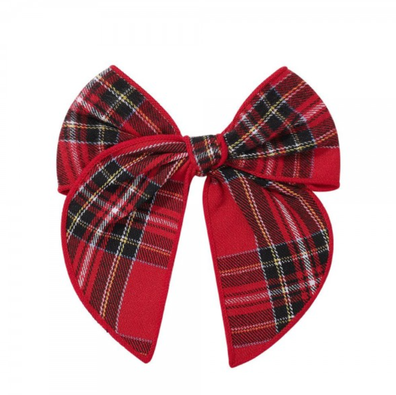 Holiday Plaid Hair Bow