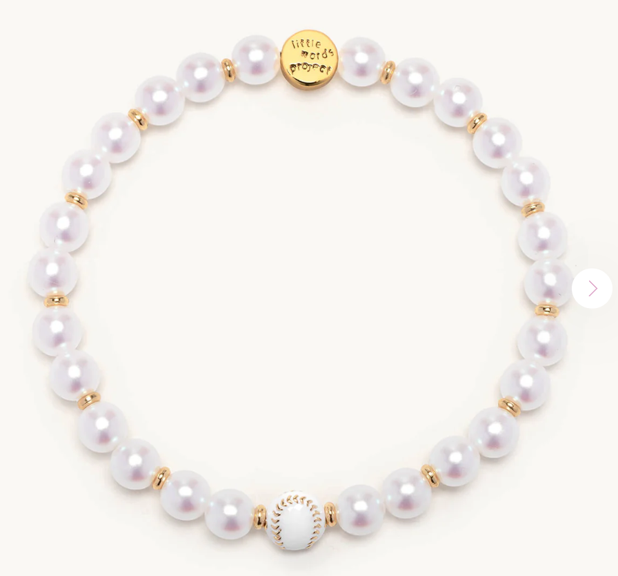 Baseball Pearl Bracelet | Little Words Project