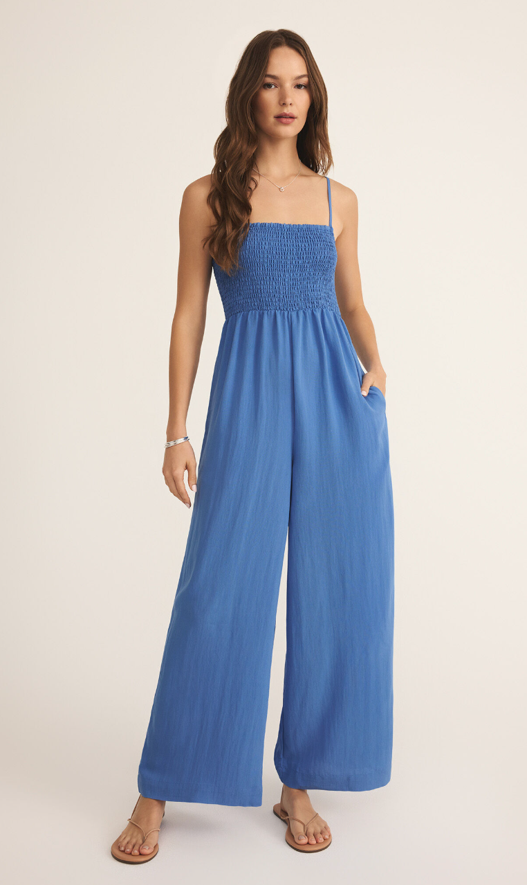Beachside Jumpsuit | Riviera Blue