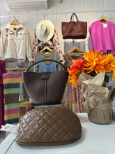 Load image into Gallery viewer, Sylvie Quilted Belt Bag with Chain Strap: Chocolate
