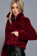 Load image into Gallery viewer, Coats &amp; Jackets Freya |Toggle Button Fur Duffle Jacket
