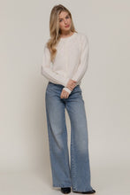 Load image into Gallery viewer, Sweater Gemma White | Pearl Embellished Sweater Cardigan
