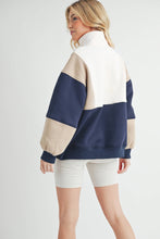 Load image into Gallery viewer, Sweater Glo Colorblock Pullover | Coffee
