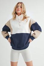 Load image into Gallery viewer, Sweater Glo Colorblock Pullover | Coffee
