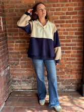 Load image into Gallery viewer, Sweater Glo Colorblock Pullover | Coffee
