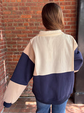 Load image into Gallery viewer, Sweater Glo Colorblock Pullover | Coffee
