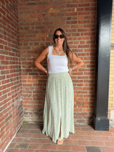 Load image into Gallery viewer, Bottoms Ditsy Sage Maxi Skirt
