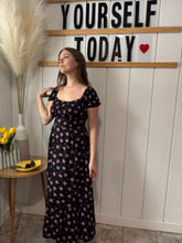 Load image into Gallery viewer, Dresses Elodie | Short Sleeve Ruffle Trim Midi Dress
