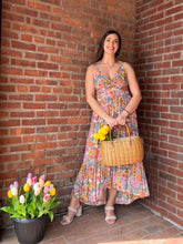 Load image into Gallery viewer, Dresses Olivia | Twist Front Floral Midi Dress
