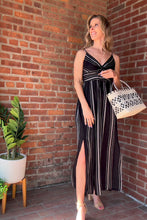 Load image into Gallery viewer, Dresses Stacia Embroidered Striped Twist front Dress
