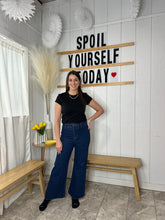 Load image into Gallery viewer, Denim Jessie Dark Denim | Stretch Wide Leg Pants
