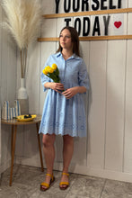 Load image into Gallery viewer, Dresses Jillian | Embroidered Scallop Edge Dress
