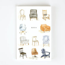 Load image into Gallery viewer, Softtouch Cover Notebook with Original Watercolor Artwork: Everyday things
