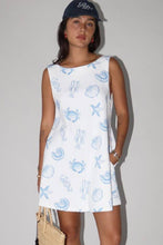 Load image into Gallery viewer, Sea Shell Print Shift Dress: Off White / S
