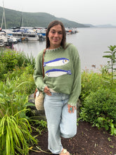 Load image into Gallery viewer, Sweater Fish Knit Sweater | Sage Green
