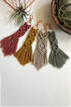 Load image into Gallery viewer, Macrame Fringe Keychain
