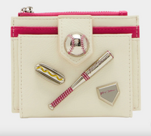 Load image into Gallery viewer, Baseball Accessories Hit me Up Bifold Wallet | Betsy Johnson
